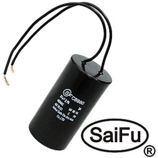 Конденсатор CBB60 20uF 450V WIRE (SAIFU)
