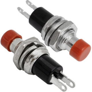 Кнопочный переключатель PBS-10B-2 off-(on) красный