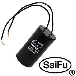 Конденсатор CBB60 25uF 450V WIRE (SAIFU)