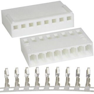 Разъем HU-08 pitch 2.54mm+Terminal