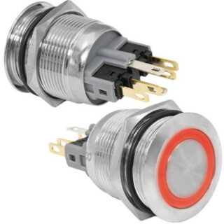 Кнопка антивандальная GQ22-11ZE/R/N on-off+off-on