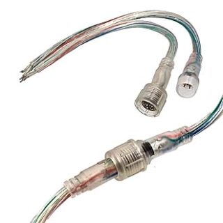 Разъем герметичный F/M 22AWG*4pins L170mm IP65