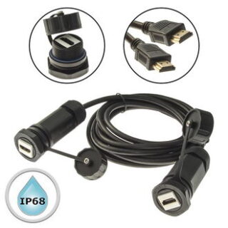 Разъем герметичный M25HDMIZ2-2.0G-3M