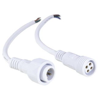 Разъем герметичный 4pin WP L=40 D=18mm 4*0.5mm2