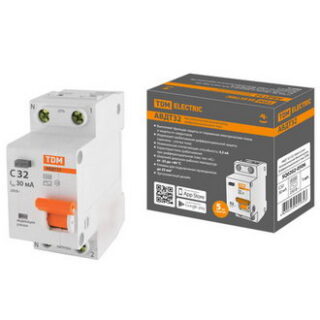 Автоматический выключатель АВДТ 32 2P(1P+N) C32 30мА 4.5кА АС