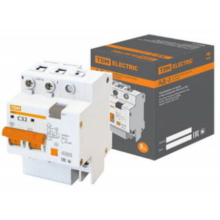 Автоматический выключатель АД-2 2Р C32 30мА 4.5кА тип АС