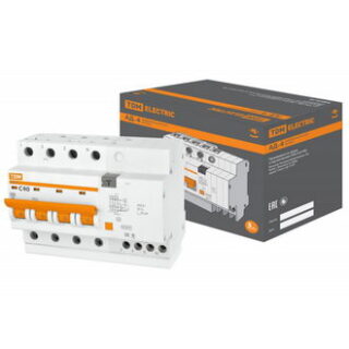 Автоматический выключатель АД-4 4Р C40 30мА 4.5кА тип АС