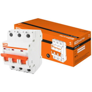 Автоматический выключатель ВА47-29 3Р 50А 4.5кА х-ка С