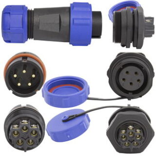 Разъем герметичный SP20B-5P-M-FB