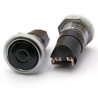 Кнопочный переключатель К2-1 ф20 черный (аналог)