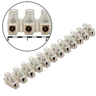 Колодка клеммная PA12-6A-6mm U-Type