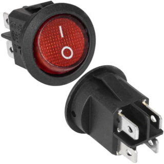 Переключатель KCD1-201N-5-C3-R/4P on-off