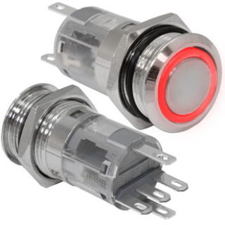 Кнопка антивандальная LAS2GQF-11ZE/R/N on-on