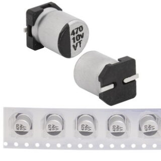 Конденсатор 470 uF 10 V 105C 6.3*7.7 VT