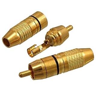 Разъем RCA 7-0222 gold black