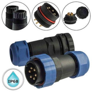 Разъем герметичный SZC28 6P-F-M