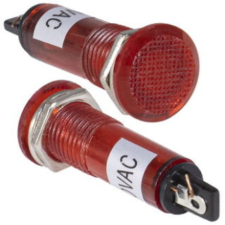 Лампа неоновая в корпусе N-806-R 220V