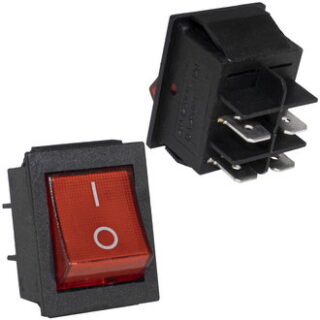 Переключатель IRS-201-2C on-off красный