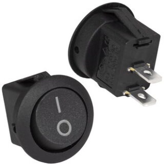 Переключатель RS-101-8C on-off черный