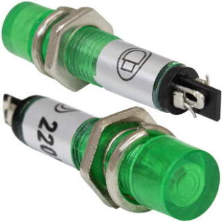 Лампа неоновая в корпусе N-814-G 220V