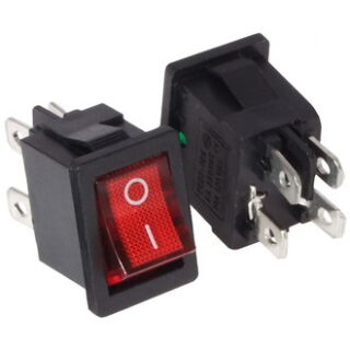 Переключатель MIRS-201(A) on-off красный