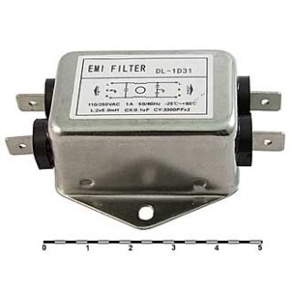 Фильтр сетевой DL-1D31 1A. 250V