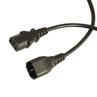 Сетевой шнур ПВС-АП C13C14 3х0.75 1.8м(ч)