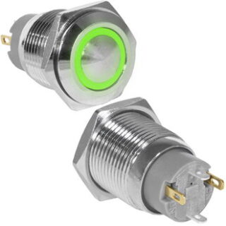 Кнопка антивандальная GQ16B-10ZE/J/G/N off-on