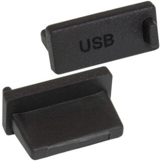 Разъем USB Rubber plug USB A 02 black
