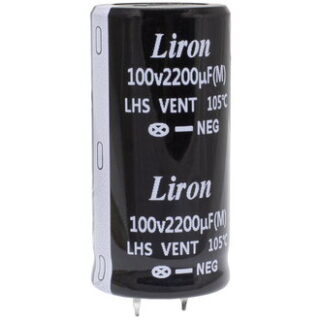 Конденсатор 2200 UF 100V 105*C 25*50 Liron
