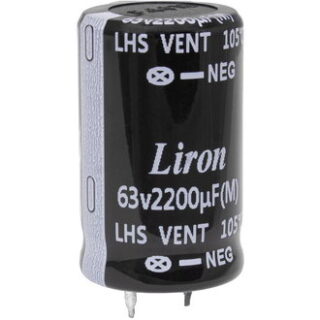 Конденсатор 2200 UF 63V 105*C 25*30 Liron