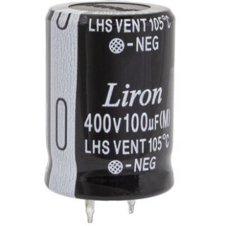 Конденсатор 100 UF 400V 105*C 22*30 Liron