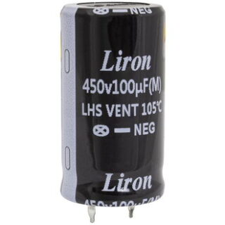 Конденсатор 100 UF 450V 105*C 22*40 Liron