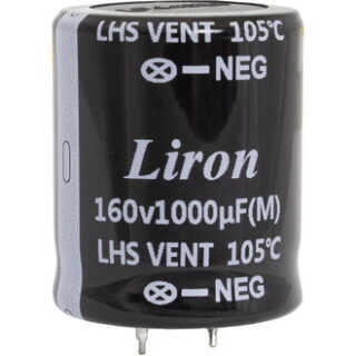 Конденсатор 1000 UF 160V 105*C 25*45 Liron