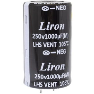 Конденсатор 1000 UF 250V 105*C 30*50 Liron