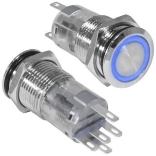 Кнопка антивандальная LAS2GQF-11ZE/B/N on-on