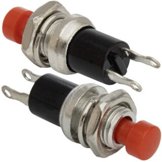 Кнопочный переключатель PBS-10B off-(on) красный