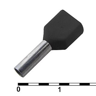 Кабельный наконечник DTE02510 black (2.2x10mm)