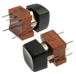 Кнопочный переключатель ПКБ3-1 (черные)