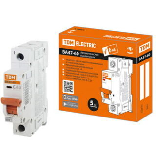Автоматический выключатель ВА47-60 1Р 40А 6кА х-ка С
