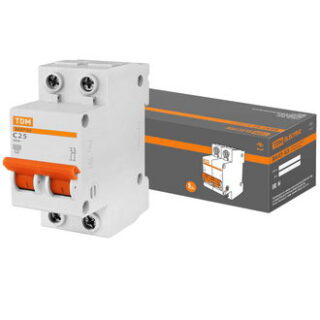 Автоматический выключатель ВА47-63 2Р 25А 4.5кА х-ка С