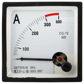 Щитовой прибор Амперметр 300/5А 50гц (72х72)