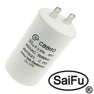 Конденсатор CBB60 35uF 450V (SAIFU)