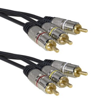 Аудио/видео шнур 3 RCA - 3 RCA GM 1.5m