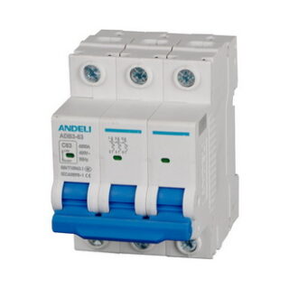 Автоматический выключатель ADB3-63/3P 40A 6kA х-ка C