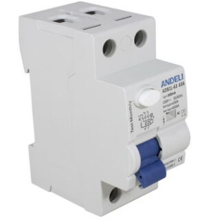 Автоматический выключатель ADB1L-63 2P 63A 300mA тип AC 6kA