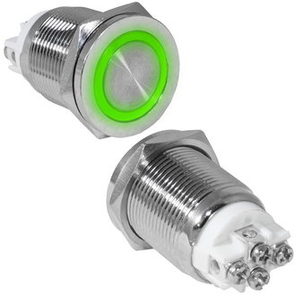 Кнопка антивандальная GQ19PF-10ZE/G/N off-on