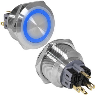 Кнопка антивандальная GQ30-11ZE/B/N on-off+off-on