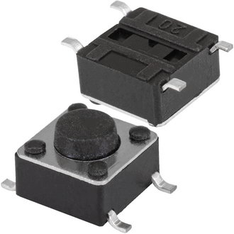 Кнопка тактовая KAN0641-0431B 6x6x4.3 mm SMD