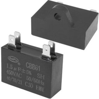 Конденсатор CBB61 1.5 uF 450V 4 PIN (SAIFU)